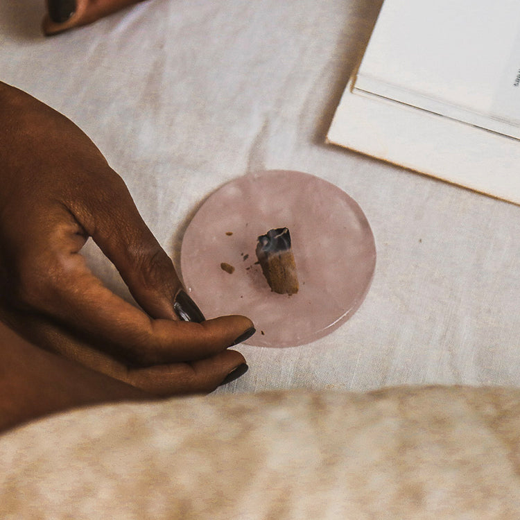 Rose Quartz Incense Holder